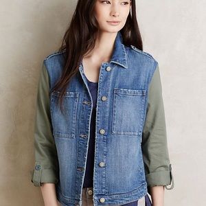 Pilcro and the Letterpress Denim Military Jacket